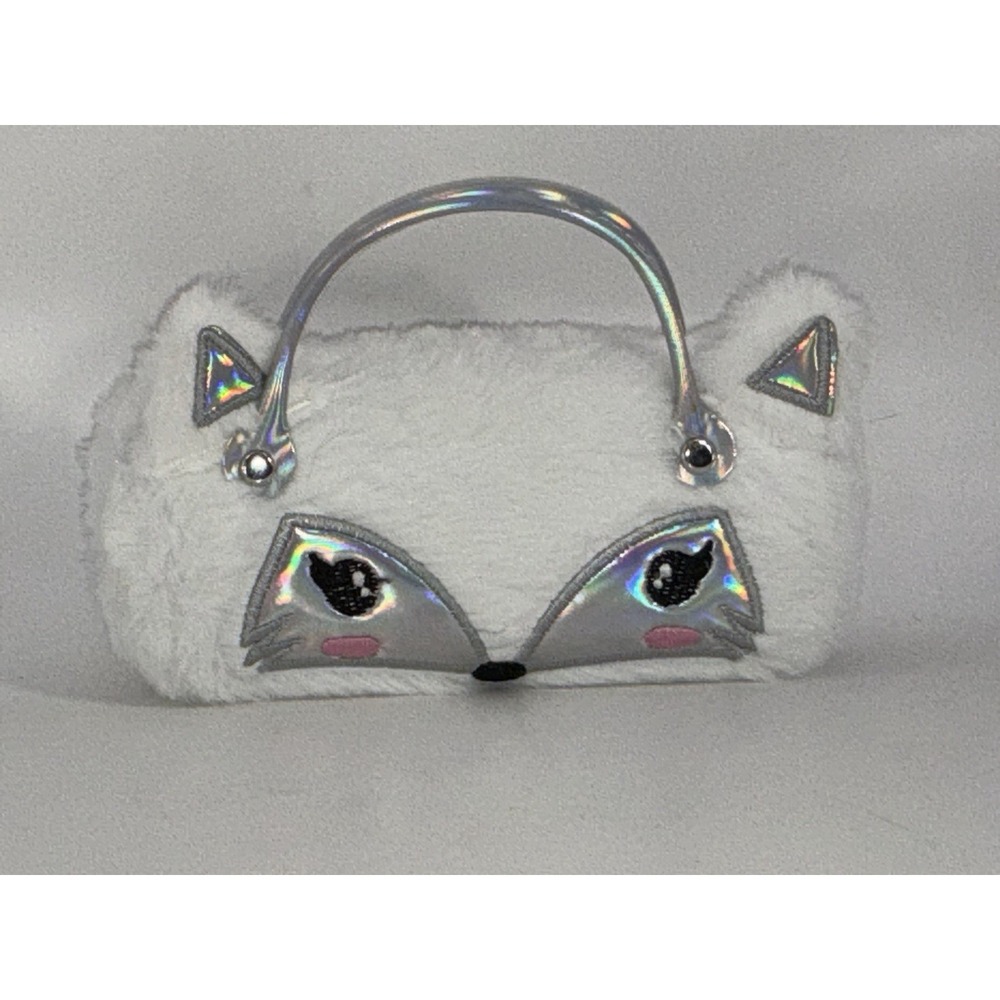 White Faux Fur Fox Eyeglass Case So Pretty